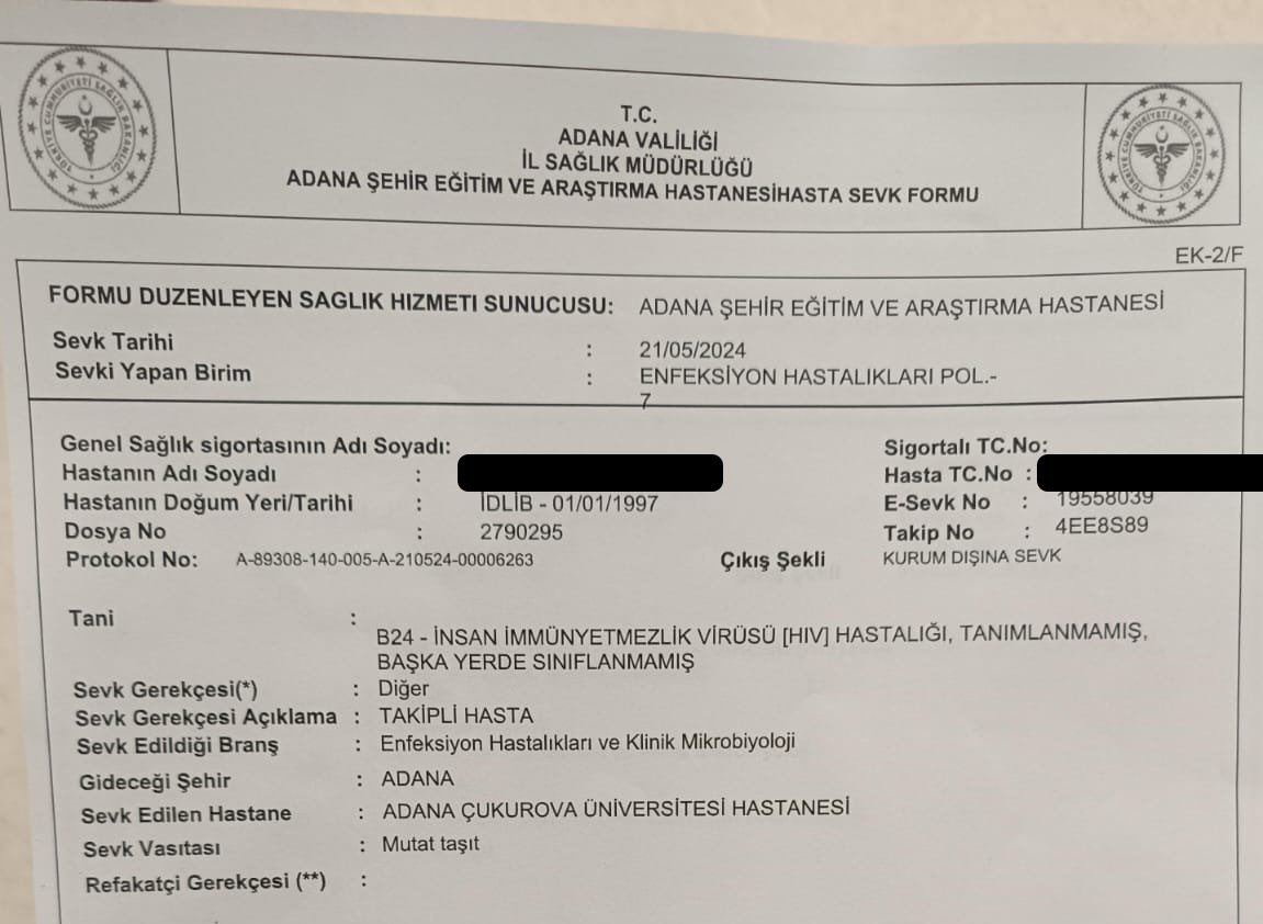 solcugazete's tweet photo. Adana'da seks işçiliği yapan 1997 doğumlu Suriyeli M.E.'nin HIV olduğu ortaya çıktı. https://t.co/2003eomljx