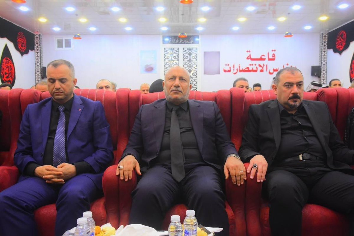 oneKarbala's tweet photo. محافظ كربلاء المقدسة المهندس نصيف جاسم الخطابي يحضر الى المجلس التأبيني للذكرى السنوية لأستشهاد شهيد الواجب المهندس عبير الخفاجي رحمه الله مدير بلدية كربلاء السابق 
#المكتب_الاعلامي https://t.co/Ock6IG9bIX