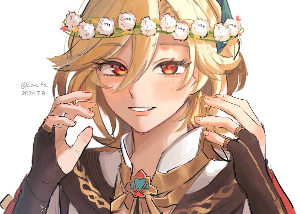 Low_90_'s tweet photo. 誕生日おめでとうカーヴェ🎂🎉

#カーヴェ誕生祭2024 
#カーヴェ生誕祭2024
#GenshinImpact 
#kaveh https://t.co/Hx2Ai5ALdh