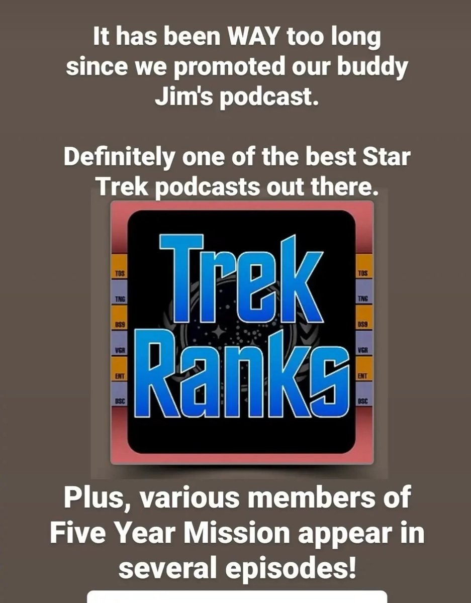 Five Year Mission 🖖🤘 tweet media