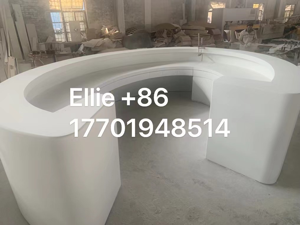Reception countertop acrylic solid surface finished Product-Solid Surface Sheets Manufacturer
Mobile phone/Whatsapp:+86-17701948514
Email: sale2@gdsolid.com
#solidsurfacesheets #acrylicsolidsurface #artificialstone #slab #stone #design #designkitchen #hoteldesign #decoration