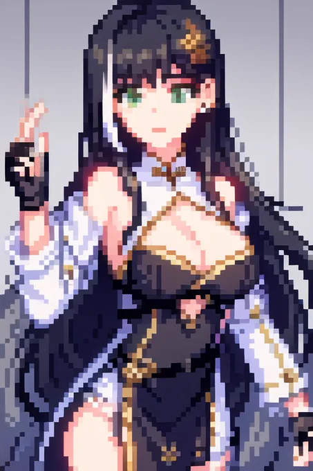 桃祈と白芷をレトロゲーム風にしてみた。#鳴潮 #wutheringwaves 