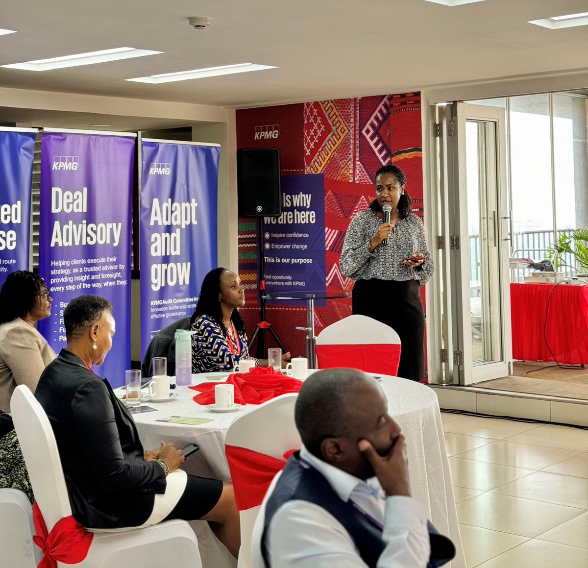 WCD_Kenya's tweet photo. Our Co-Chair and an Associate Director @KPMGEastAfrica, Rose Mbugua gives the closing remarks at the @WCD_Kenya forum.

Thank you all for joining us this morning. We invite you to join WCD Kenya today: https://t.co/jzaTjcBRd8 https://t.co/oCJGk7ovmq