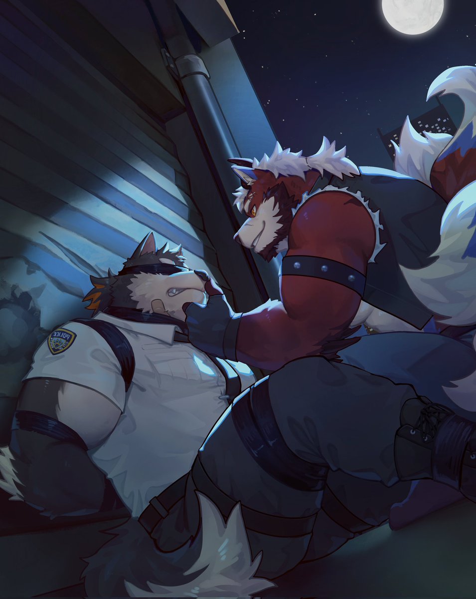 youhei79384157's tweet photo. Looks like the officer's got a little trouble🤫(Commission) https://t.co/6cbl7YvcHa