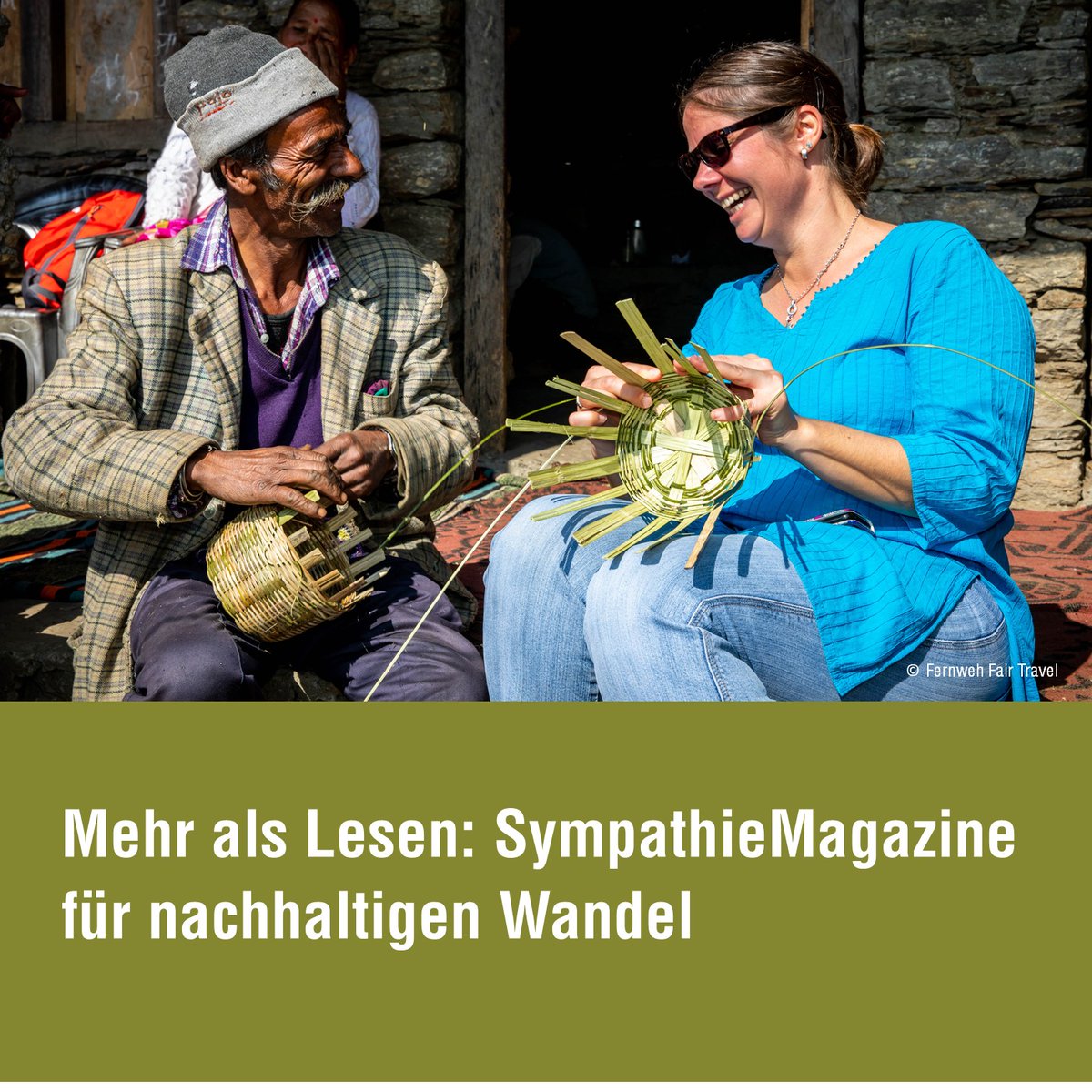 StkTourismus's tweet photo. Unterstütze mit jedem Kauf eines SympathieMagazins unseren TO DO Award, der nachhaltige Tourismusprojekte weltweit auszeichnet. Dein Kauf hilft, faire Arbeitsbedingungen und Bildungschancen zu fördern. Finde auf https://t.co/cwViGJ7fnL das ideale Magazin für deine nächste Reise. https://t.co/1vGWPtwvGG
