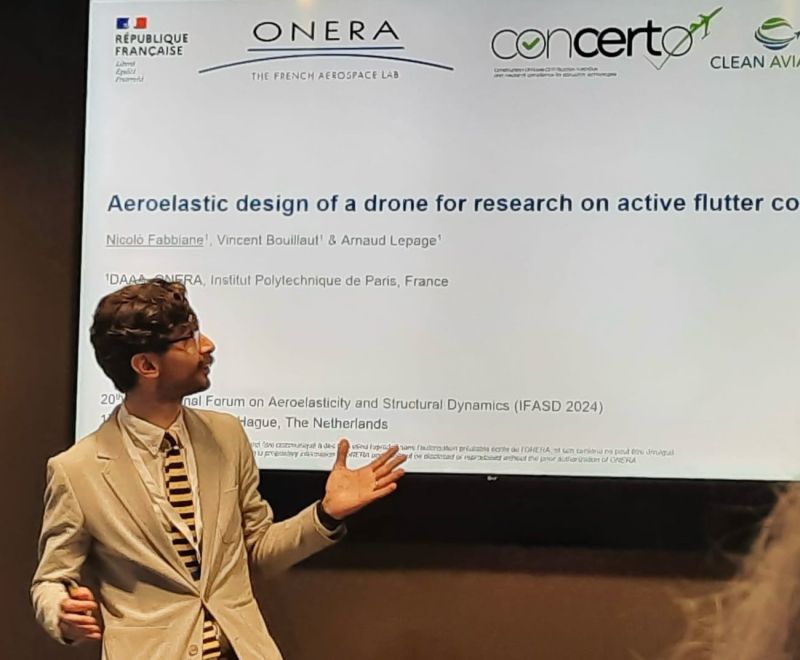 CONCERTO_EUproj's tweet photo. ✈ Engaging presentation at #IFASD2024! 
We are thrilled to share that our partners from @onera_fr  presented their work on the aeroelastic design of the EVA model:
📰International Forum on Aeroelasticity and Structural Dynamics 
📌The Hague, Netherlands
https://t.co/SddTnDkgV3 https://t.co/NSLoE8lLuu