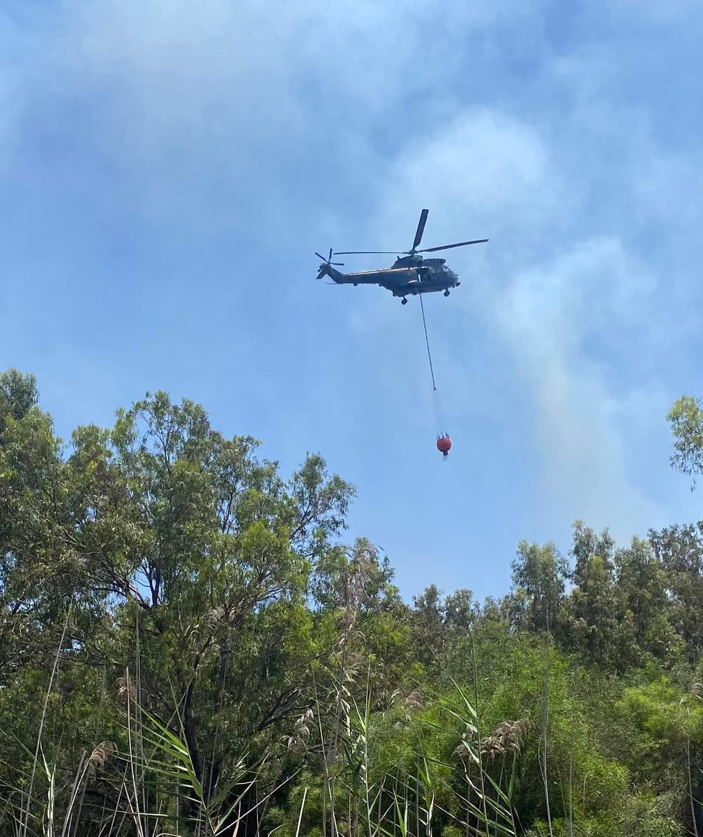 bfcyprus's tweet photo. Another great display of teamwork working alongside Cyprus Fire Service, @DeptOfForests to tackle a fire at the Fassouri plantations yesterday. Well done to everyone involved 👏🔥

#BritishBases #Cyprus #FireStation #CyprusFireService https://t.co/sqshUPAiBO