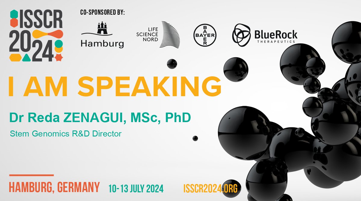 Don't miss our very own Reda Zenagui, Msc, PhD introducing a comprehensive one-stop-shop service to streamline stem cell research at #ISSCR2024! Tonight Wednesday July 10, 6-6.15pm, exhibit hall theatre, hall H. Learn more: isscr2024.org 
#ISSCR2024 #stemcells #ipscs