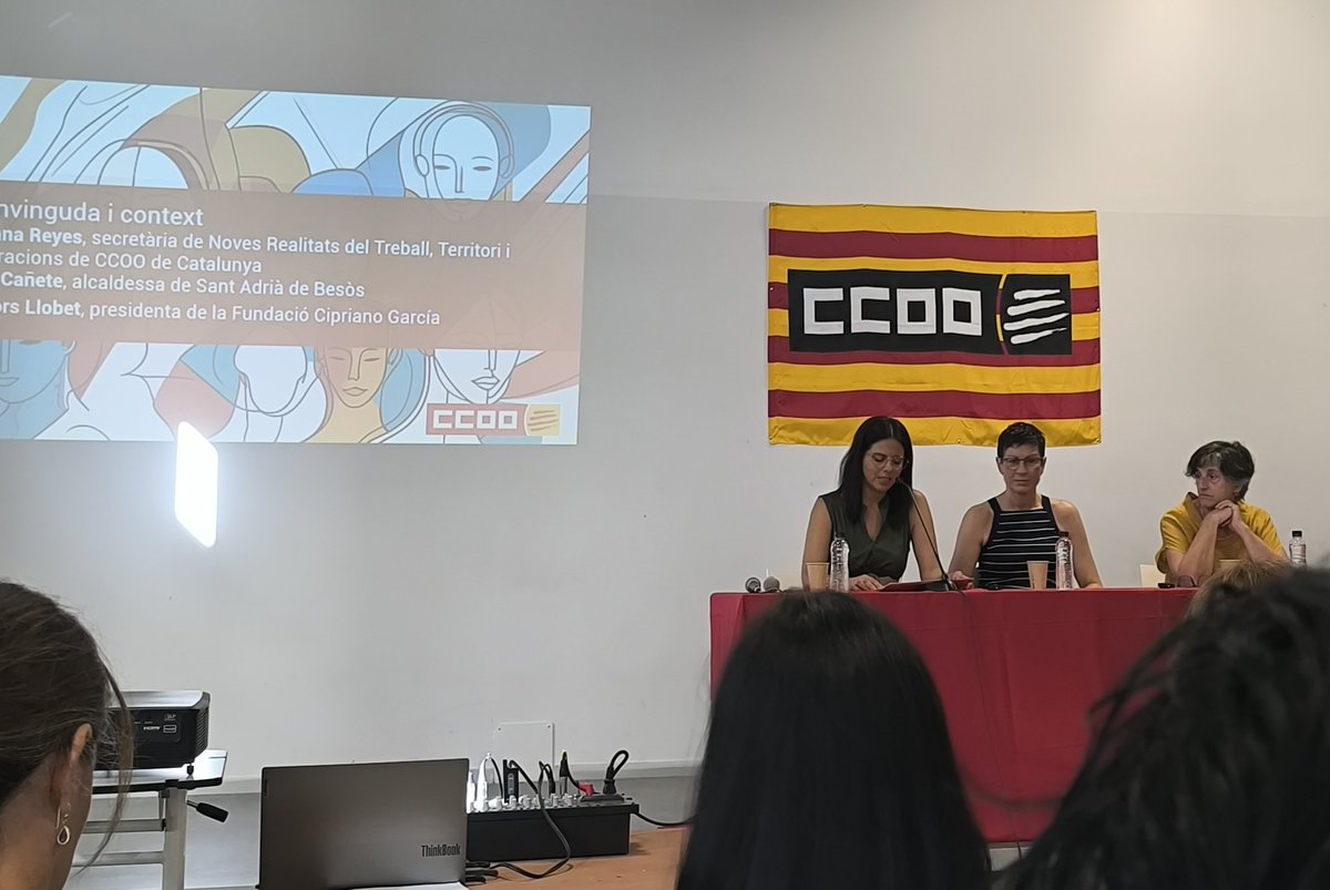 ccoo_serveiscat's tweet photo. A la 33a Escola d'estiu d @ccoocatalunya que aquest any té lloc al Centre Cultural Font de la Mina d #SantAdriadelBesos amb el lema

Immigració:
Canviar la mirada https://t.co/1Iz4gLp5ve