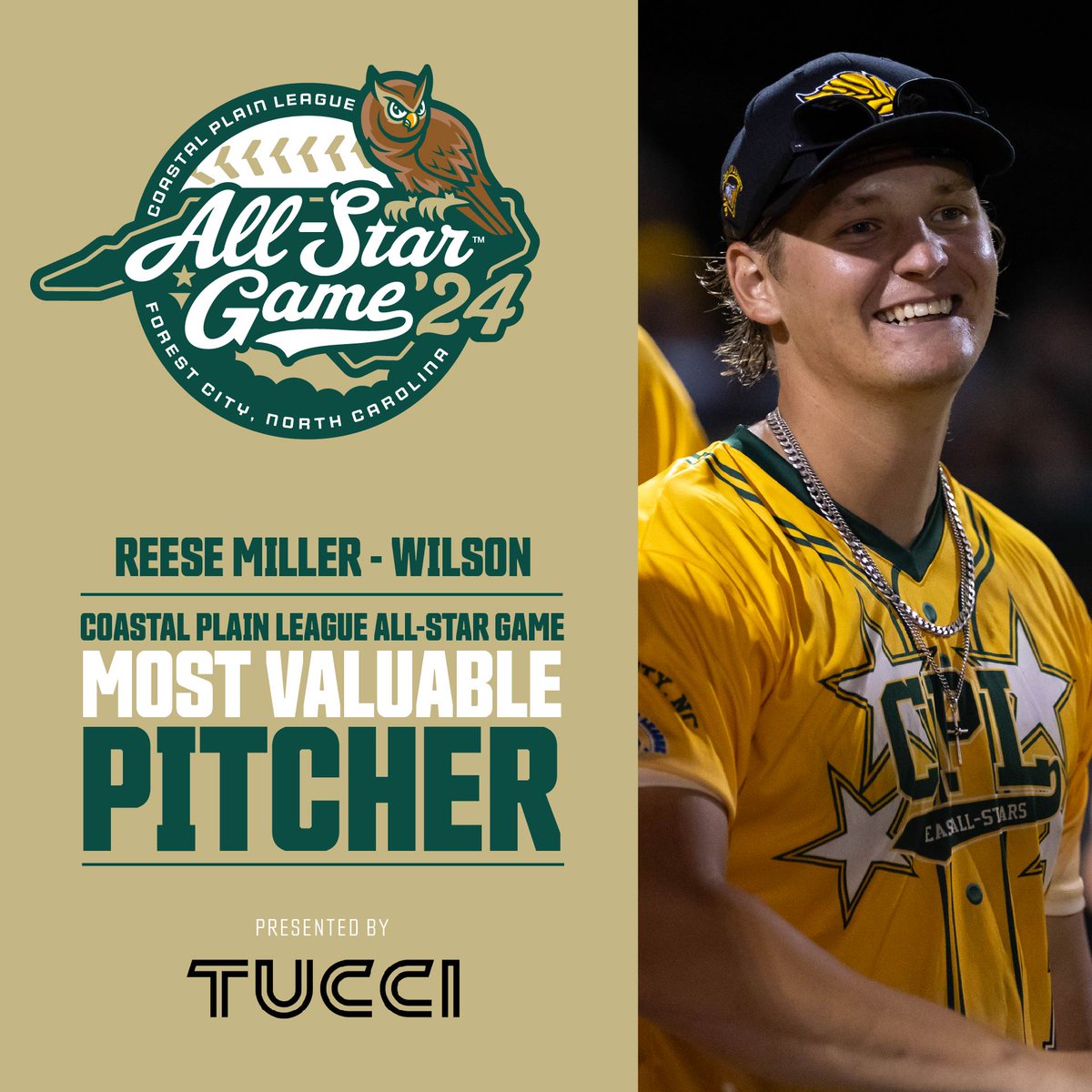 Coastal Plain League (@cplbaseball) on Twitter photo ICYMI: <a href="/BBigfoots/">Boone Bigfoots</a> outfielder <a href="/Brandon_Rogers8/">..8</a> of <a href="/AZATHLETICS/">Arizona Athletics</a> took home the Hitter of the All-Star Game presented by @tuccilimited, and @wilsontobs ace <a href="/Its_Reeese/">Reese Miller</a> from @wtamuathletics collected the Pitcher of the All-Star Game honor. Rogers was 1-for-2 with a 3-run home run ICYMI: <a href="/BBigfoots/">Boone Bigfoots</a> outfielder <a href="/Brandon_Rogers8/">..8</a> of <a href="/AZATHLETICS/">Arizona Athletics</a> took home the Hitter of the All-Star Game presented by @tuccilimited, and @wilsontobs ace <a href="/Its_Reeese/">Reese Miller</a> from @wtamuathletics collected the Pitcher of the All-Star Game honor. Rogers was 1-for-2 with a 3-run home run