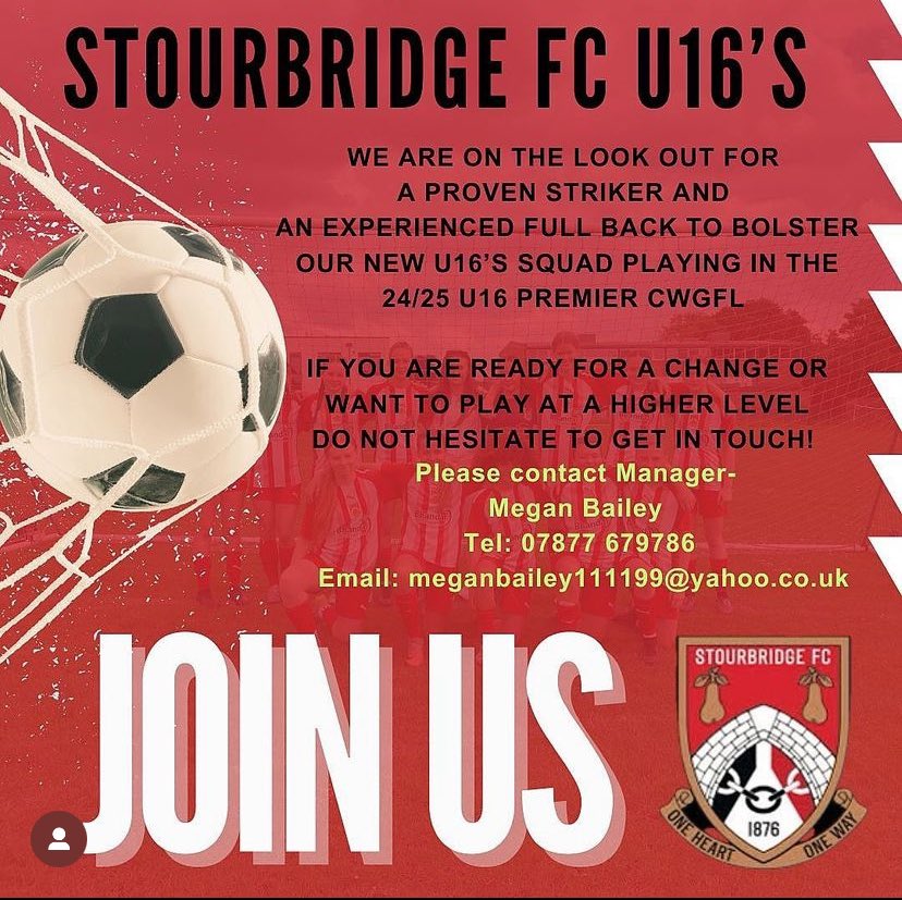Stourbridge FC Girls tweet media