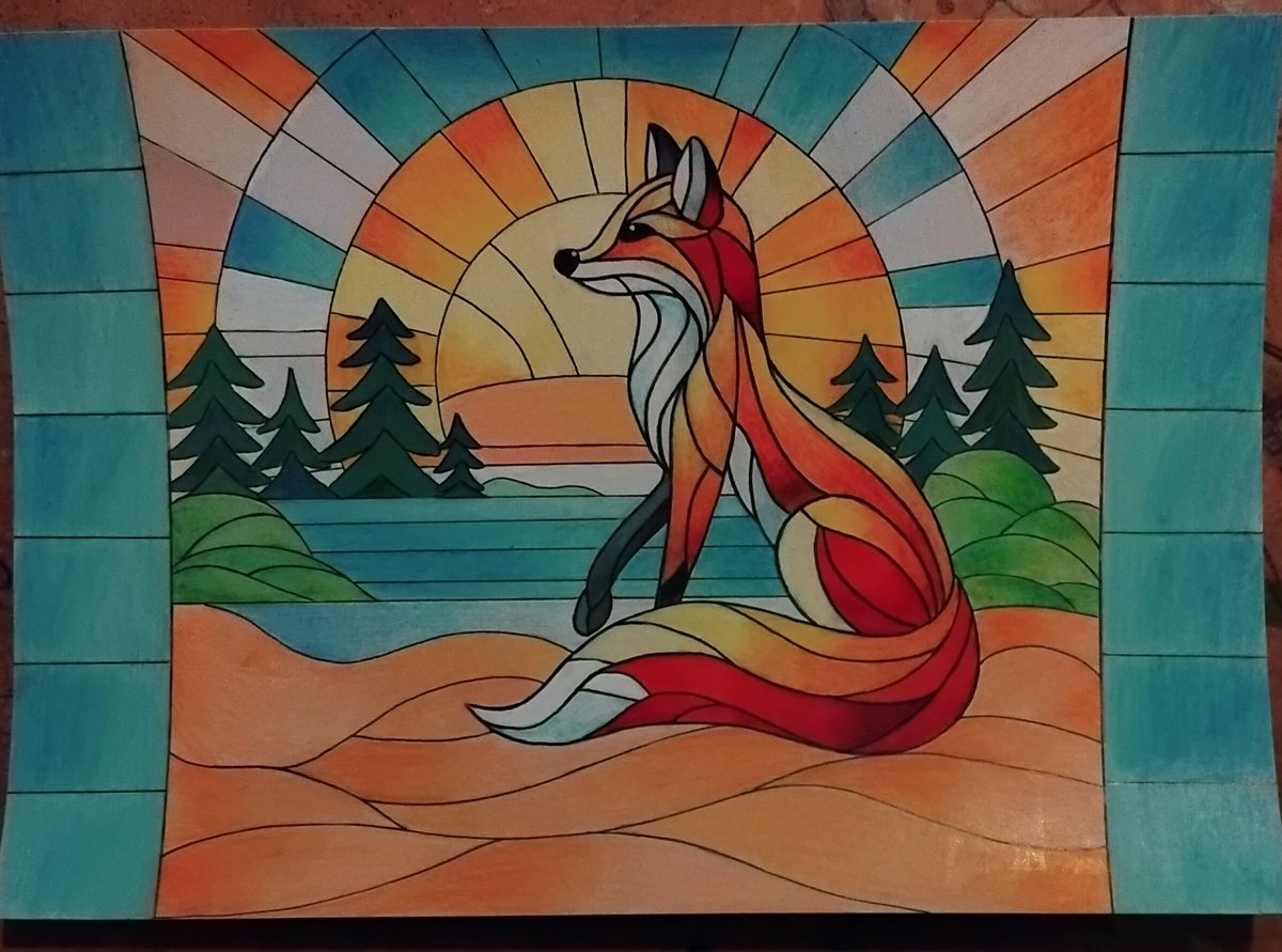Becky7750's tweet photo. I am so frigging out of practice with traditional art π© it HAS been years though so I imagined as such. Got the third create this book and finally added my first entry.
#Createthisbook #stainedglass #art #fox #traditionalart https://t.co/oTD9IT6JTT