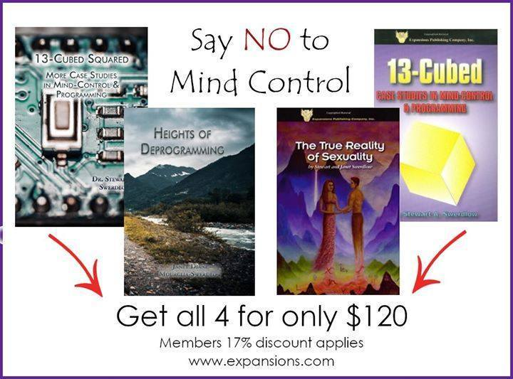 expansionsnews's tweet photo. “Say No to Mind-Control” Book Bundle
SAVE BIG all 4 books for only $120
13-Cubed Squared $35
Heights of Deprogramming $35
13-CUBED ($35)
True Reality of Sexuality ($26)
https://t.co/nqi64ZsyVv
#expansions #Swerdlow #deprogramming #MindControl #programming https://t.co/JBez8sdJrc