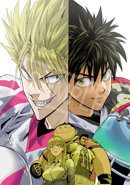 eyeshield21bxb's tweet photo. ／
 #アイシールド21周年記念ブック
 🎉プレゼントキャンペーン実施中🎉
＼

特製ポストカード2種のうち1種は、
村田先生描きおろしのこちらのイラストを使用🔥

抽選で【100名】の方にプレゼント🎁
引用しているポストからぜひご参加ください！ https://t.co/CfE0EawcHY