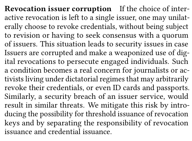 jaromil's tweet photo. ⚡️ Just uploaded SD-BLS in its final form, for publication by @IEEEorg. We are proud of this work, which may well provide the fastest privacy-preserving revocation system in the wild west of crypto 🤠
PM for pre-print, Arxiv will take a week to update https://t.co/NaboXeI2xK