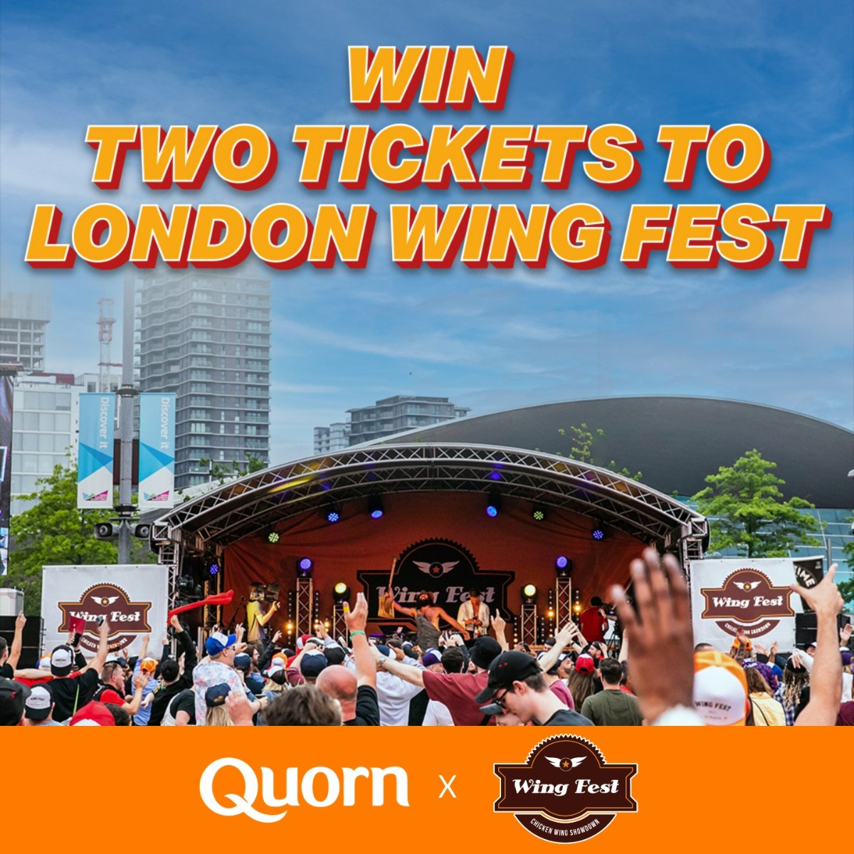 QuornFoods's tweet photo. WIN tickets to Wing Fest London 🔥🐔

We're giving away 2x pairs of tickets to come see us @wingfestuk on Saturday 27th July! 

- Like &amp; RT
- Follow us
- Tag a mate you'd take with you 👇 https://t.co/1uyqdTz6QW