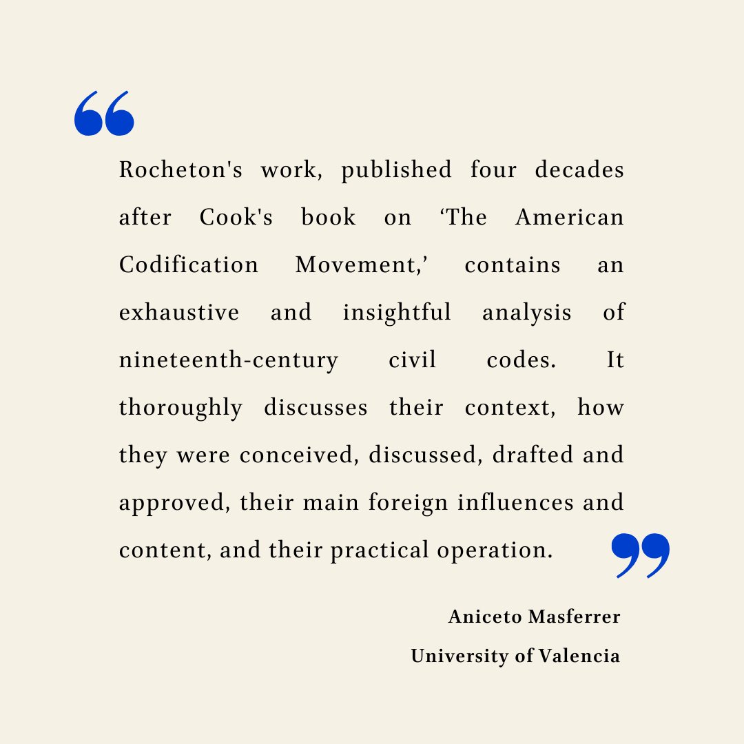 Brill_History's tweet photo. Unveiling the history of nineteenth-century #civilcodes in the #USA, this book examines their origin stories, circulation, and usage by focusing on the social-historical context of their drafting and legal concepts.
Find out more here: π https://t.co/PnLm3cUGsF https://t.co/DIoXyi4Mi3