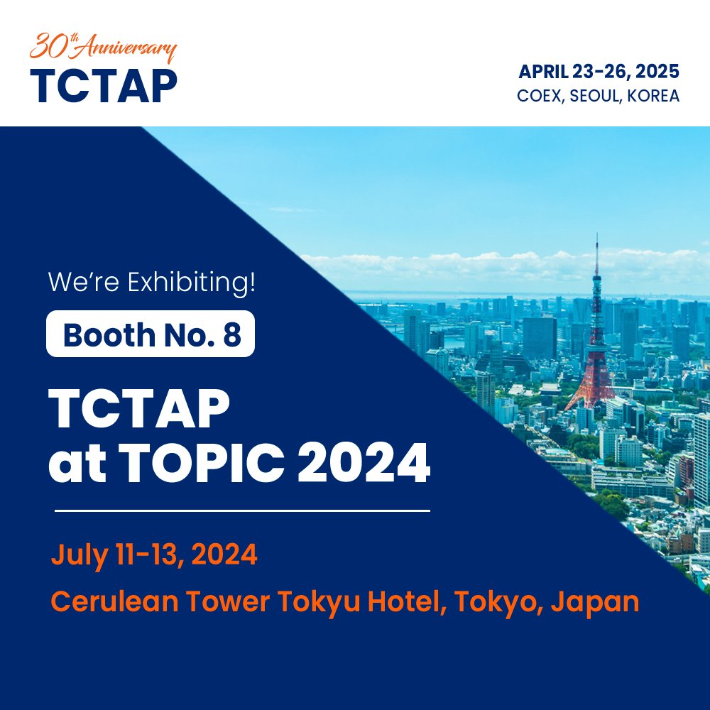summitmd_cvrf's tweet photo. 🎁Stop by Our Booth at TOPIC 2024! (@TOPIC_medical)
#TCTAP2025 is exhibiting at #TOPIC2024 this week! Visit us at Booth No.8 to discover more details about our upcoming 30th TCTAP and don't forget to collect exclusive gifts. See you soon in Tokyo!🗼
🔗https://t.co/w2ZXrtmyFg https://t.co/yhreXauFJX