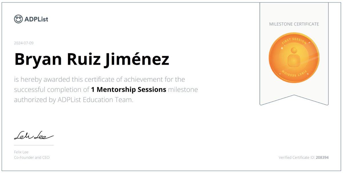 BryanArchimedes's tweet photo. Just had a great session on @ADPList. Mentorship is very rewarding. Let's chat!
https://t.co/uBYkOqfTs2 https://t.co/CpPaiQAWHC