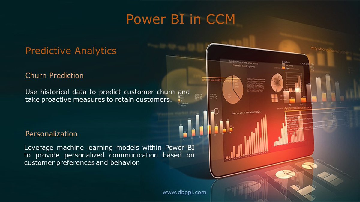 DBPPL's tweet photo. Power BI can be a powerful tool for enhancing customer communication management in several ways.
Here's how BI is applied in CCM.
#Digital #Business #People #DigitalBusinessPeople #DBPtower #CCM #BI #CRM #machinelearning #Dataintergration #analysis #customerdata #SocialMedia https://t.co/hXcl6pu9hz