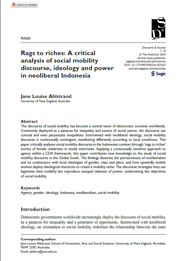 Indonesian at the University of New England tweet media