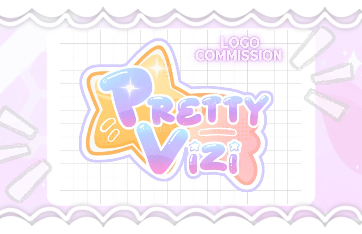 ⭐️ CUSTOM LOGO ⭐️ commission for  !! @ prettyvizi ⊹ ࣪  🌙˖  

  any kind of support will be vv appreciated <3  📷 #artmoots #roblox #royalehigh #artcommissions