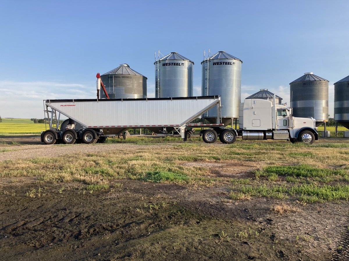 This southern Alberta rig hauling its first load!