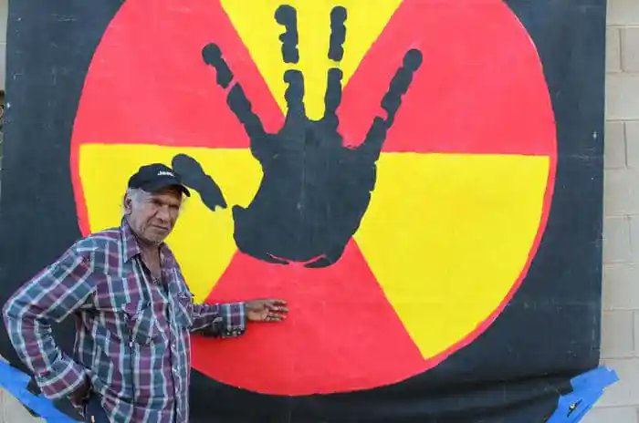 NukeDaveSweeney's tweet photo. In late 2023 Arabunna Elder Kevin #Buzzacott - a giant in the struggle for #nuclear, land and human justice - passed away.
He built the fire in us and it burns strong and long.
We are richer and better because of him.
Rest in (renewable) power Uncle.
@naidocweek https://t.co/7ObRiwfZVz