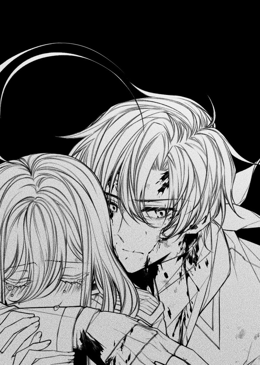 MONG__86's tweet photo. >もしよろしければ、あすなろ抱きか袖クルをするふたりを見てみたく思います。
https://t.co/3qbBBqQs2V

投稿ありがとうございます！イチャイチャは描いたので、こちら( •̀ω•́ )و✧ 自分を大切にできないシンのせいで悲しいレーナと、そんなレーナを慰めたいけど方法がわからないシン…です！ https://t.co/MfUIeNlDBO