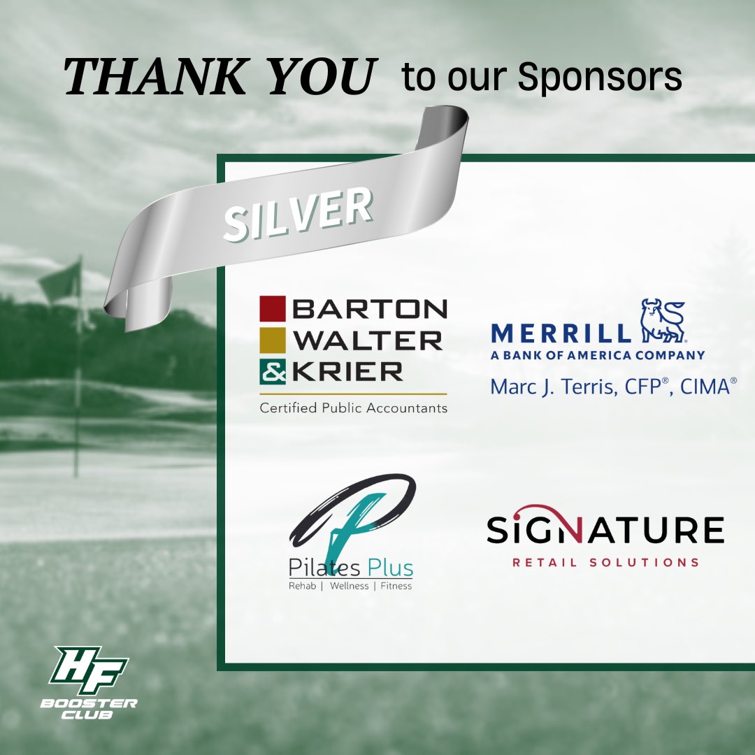 HFCHSBoosters's tweet photo. Thank you to our SPONSORS! 
Galaxy Sales Inc
GameOne
BartonWalterKrier
Marc Terris Merrill Advisor
Pilates Plus 
Signature Retail Solutions
Stretch Lab Chanhassen
Hometown Bank MN
AnCoats MN
Catholic Community Foundation MN
Tradition Capital Bank
Hellmuth&amp;Johnson
Chick-fil-A Chan https://t.co/eI89MG9w4r