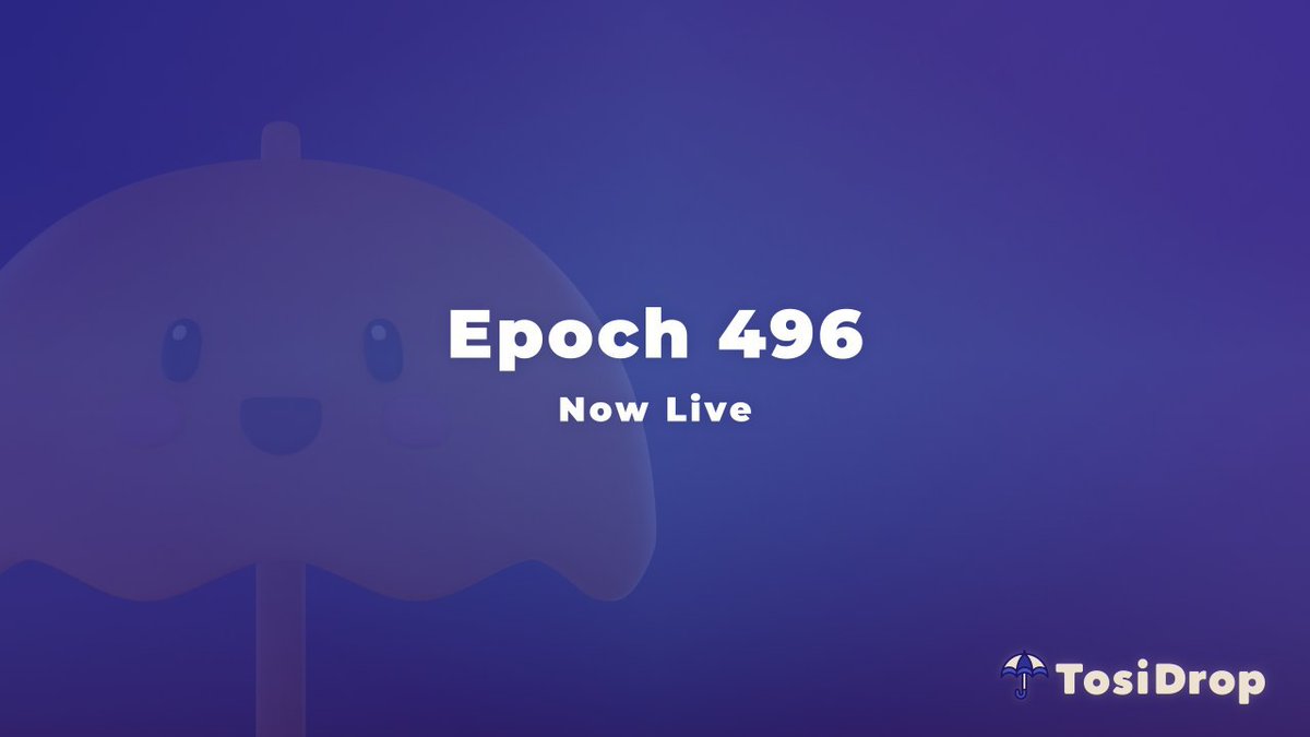 TosiDrop ☔️ Airdrops on Cardano tweet media