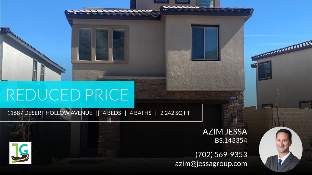 📍 Reduced Price 📍 This recently reduced home at 11687 Desert Hollow Avenue in Las Vegas won't last long, so, don't wait to set up a showing! Reach out here or at (702) 569-9353 for more information!

License# BS.143354 homeforsale.at/11687_DESERT_H…