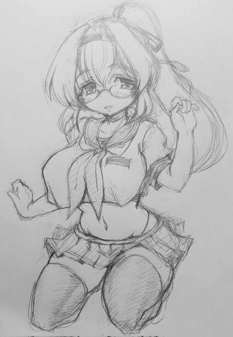 制服ポニテトリカさん。前のにお手入れ。
新しくかくのがめんどいときは前の絵にお手入れするといいぞ。なので短時間の落書きもしておくといいんやで。 