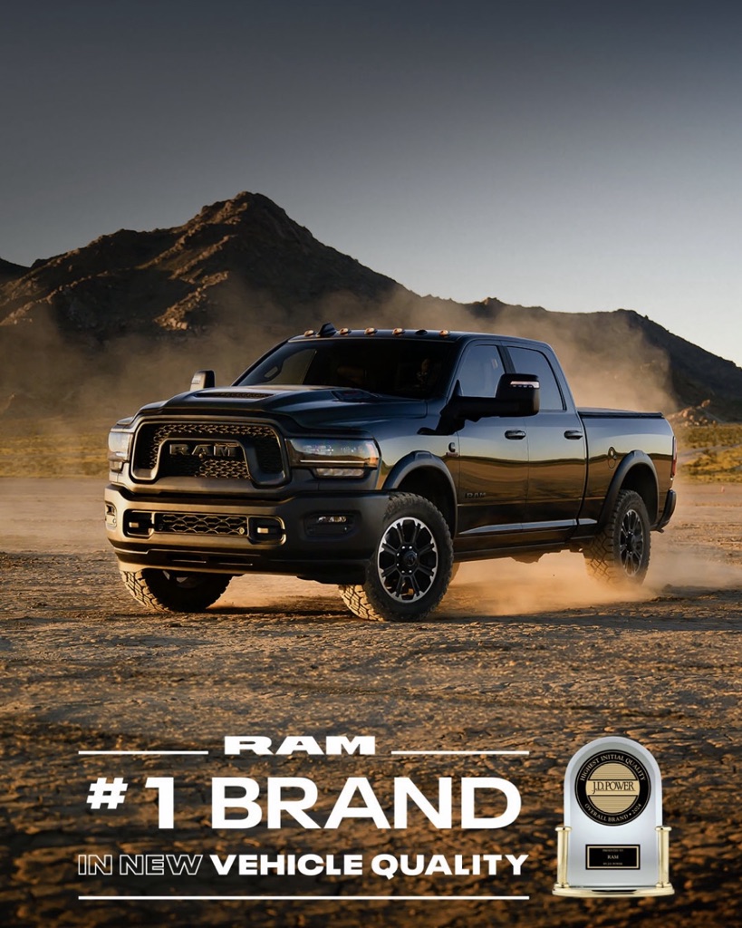 RochesterHillsC's tweet photo. Quality trucks are what we do. That’s why we just won the #JDPower Award as America’s #1 Brand for New Vehicle Quality in the automotive industry 🏆
#RAM #RAMLife #RAMTrucks #TruckLife #Truckstagram #TruckTuesday https://t.co/ID3TBQMsoF