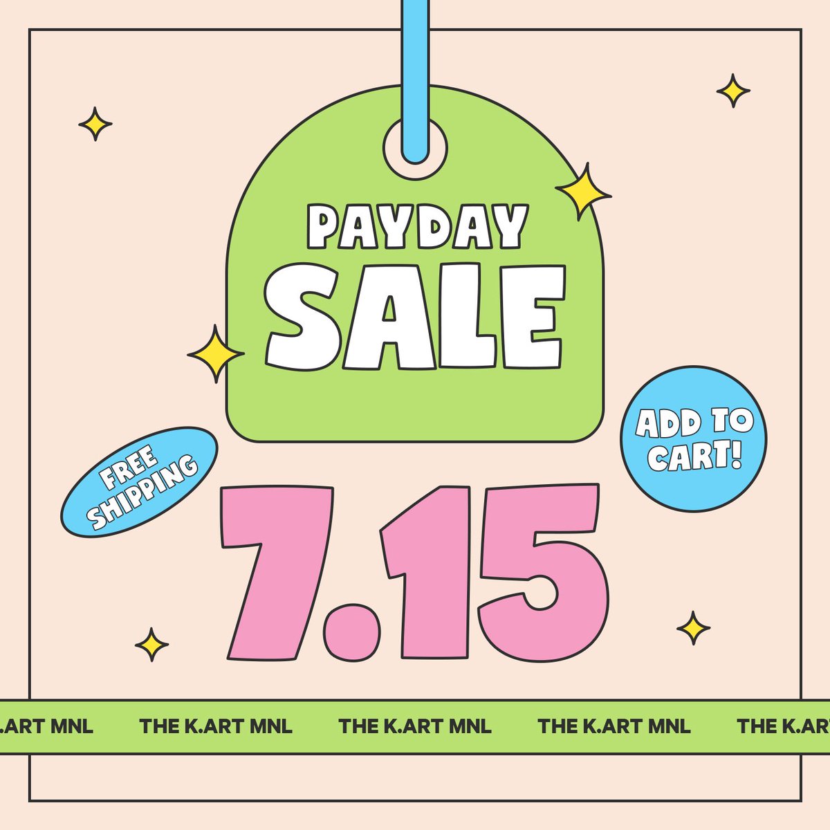 the_kart_mnl's tweet photo. 🎉 PAYDAY SALE 7.15 🎉

Save up to 30% OFF!
Set your alarms, Fanbundeul! 🫶🏻

📍https://t.co/lbk5VNFLSd

Happy Shopping! 🛒🛍️

#TheKartMNL
#TheKartMNL_SALE
#KPOP https://t.co/WXBecUktIP