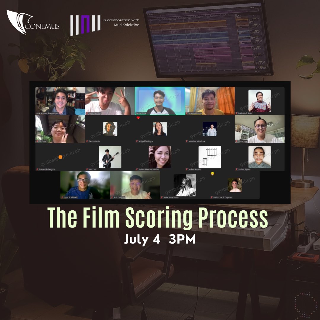 upconemus's tweet photo. RECAP: The second day was a blast! Thank you to everyone who attended our Educational Discussion Series ‘Into the Matrix: Film Scoring 101’ (The Film Scoring Process with Jose Buencamino).

Catch the final session on July 9 at 3 PM.

#IntotheMatrix2024
#UPConemus https://t.co/FvqxvUMbz4