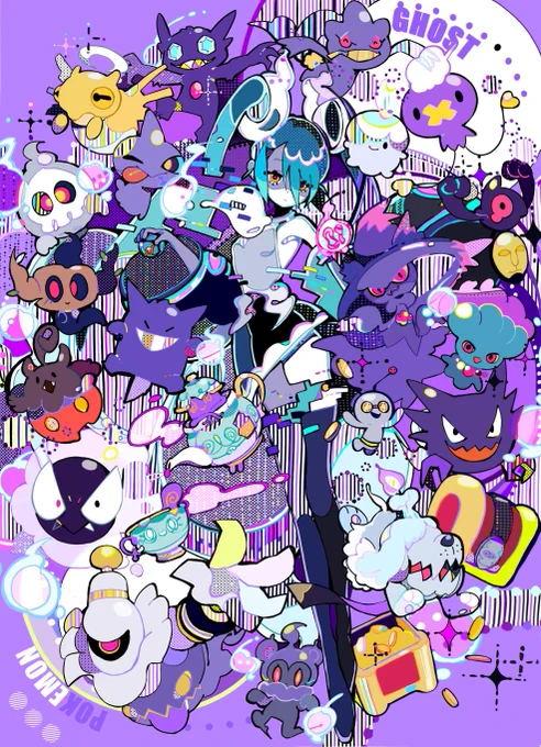 #ポケミク #初音ミク #Pokemon 「フェアリー&ゴースト」 