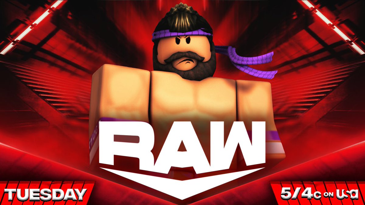 _WWERoblox's tweet photo. -TUESDAY-

@TSARoblox set to be in action after his LOST who will step up to him...? 👀
-
#DivineAlex set to take on @luchisig2 
-
@KB40_  goes one on one with @TartuMadeJarko 
-
@amazinggavyn23 makes his debut as he takes on #ClutchMorrison

#WWERaw https://t.co/xs22DlpIpD