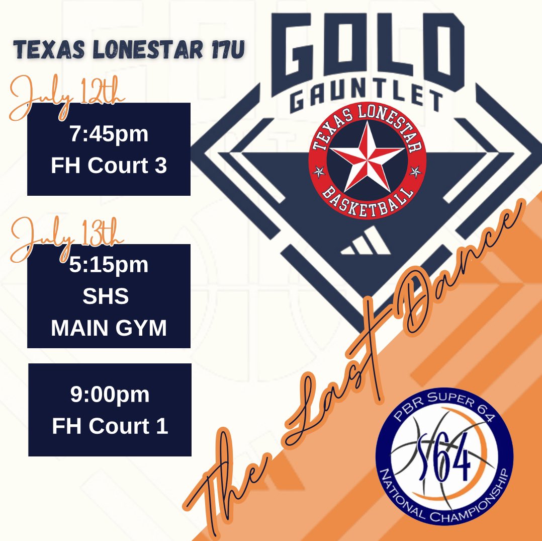 TLSBasketball's tweet photo. GOLD Team Schedules for Super 64 https://t.co/5w26IfvlJc