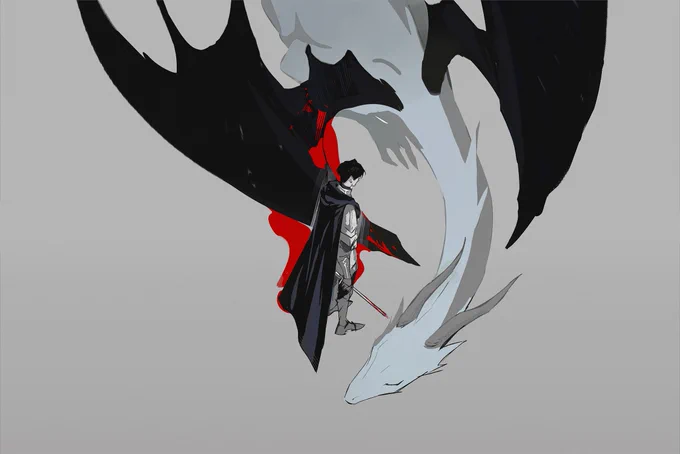 Knight and dragon