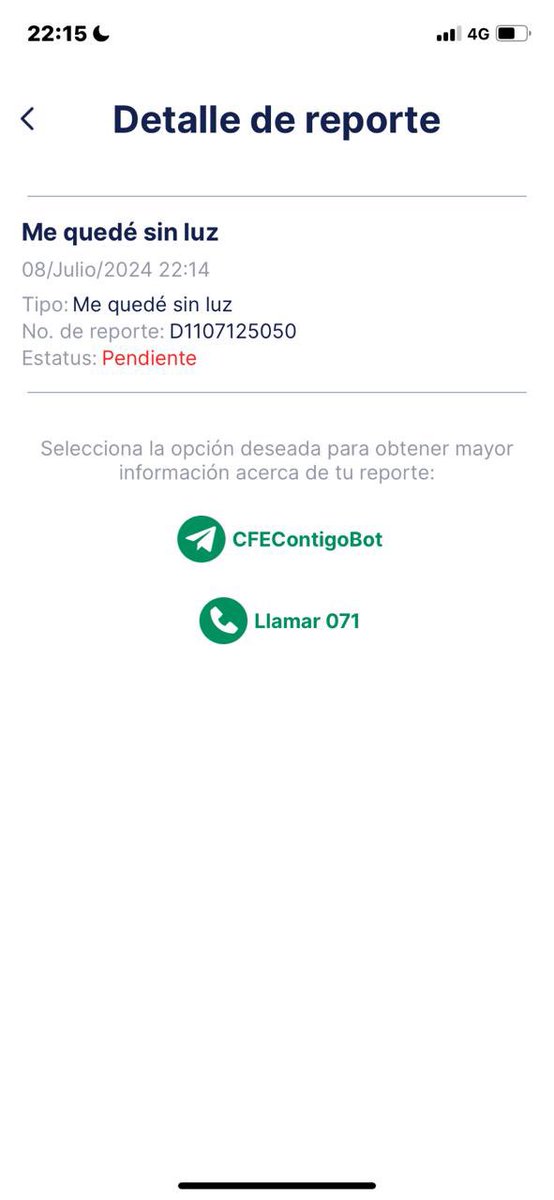 dany_moreno_s's tweet photo. Favor de atender reporte, mandar cuadrilla sin luz otra vez San Francisco  Residencial 2 Sector @CFE_Contigo @Apodaca_News D1107125050 https://t.co/xnQPWGcUTy