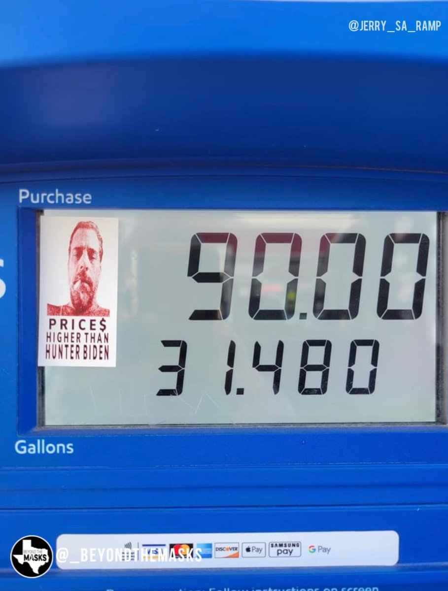 _BeyondTheMasks's tweet photo. ⛽️Gas prices higher than Hunter Biden
#FJB #Trump2024 #VoteBidenOut https://t.co/FcKPnGBxsM