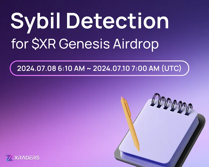 My3amclub's tweet photo. 💜Genesis @xraders_xyz 空投参与者注意 了 !
#OKX 为 $XR Genesis Airdrop 实施 Sybil检测
以确保奖励是安全的,并且分配公平
🧙♀️女巫检测
➖上线当日直接空投至欧易交易所
➖额外 10,000GP + 总 GP 的 50% 提升!
更多详情了解
https://t.co/0lm6Gt6QeV
#XRGenesisAirdrop #Sybildetection #airdrop $XR #listing