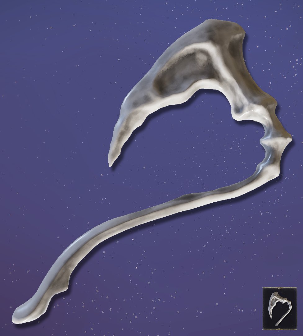 StrayKurtis's tweet photo. Unused #ELDENRING weapon I found while datamining. Includes equip/inventory icon and the large item image displayed in the item description window, but no model (yet). https://t.co/0Kh5LWcjiA