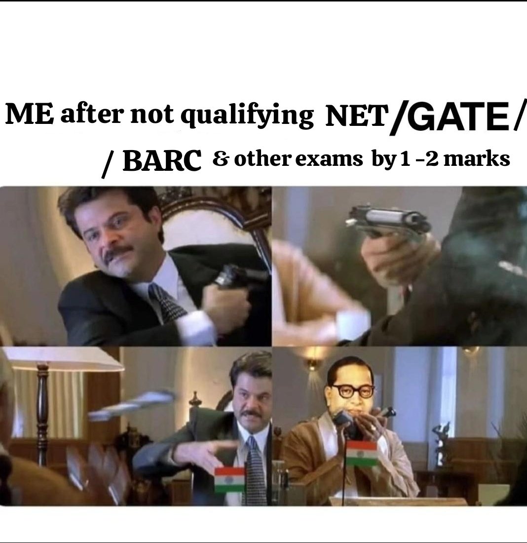 Systummmmmm 🙂 
Despite  I am a #Physics student..
I scored 104.5 /150 but got not selected , one of my friend with 58 marks  got selected 🙂.. Reservation sucks....

 #educationsystem #Revervation #GATE2025
#CSIRNET #NTA #quotasystem  <a href="/EduMinOfIndia/">Ministry of Education</a> <a href="/dpradhanbjp/">Dharmendra Pradhan</a> #physicssucks