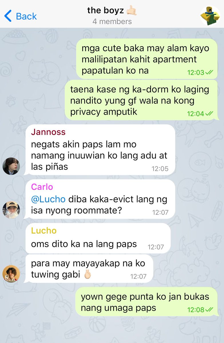 4kyuto's tweet photo. over boundaries 
a #harukyu filo au

gusto lang naman ni Alonzo nang payapang buhay pero dahil nga lumipat sya ng condo, may mas gugulo pa 'to pag nakilala niya si Sairo na akala mo pasan ang buong mundo. https://t.co/slEAriQSvo