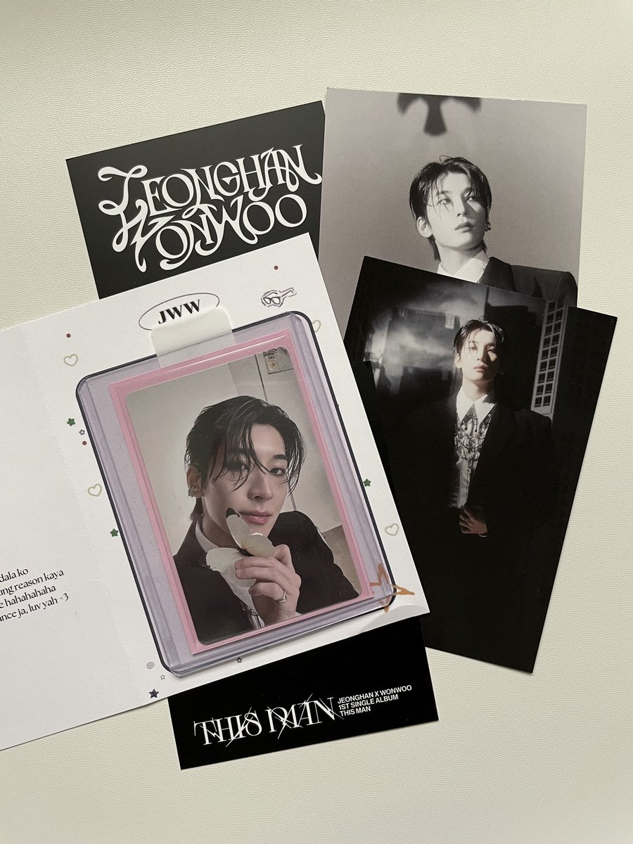 been wanting to get this wonwoo pc since the first time i saw it kasi super sparks talaga but who would’ve thought that i would get it as an advance birthday gift 🥹

thank you @9799CHX kaya pala bigla bigla kang nag send ng tn kagabi! iyak na ko niyan 😭🤍