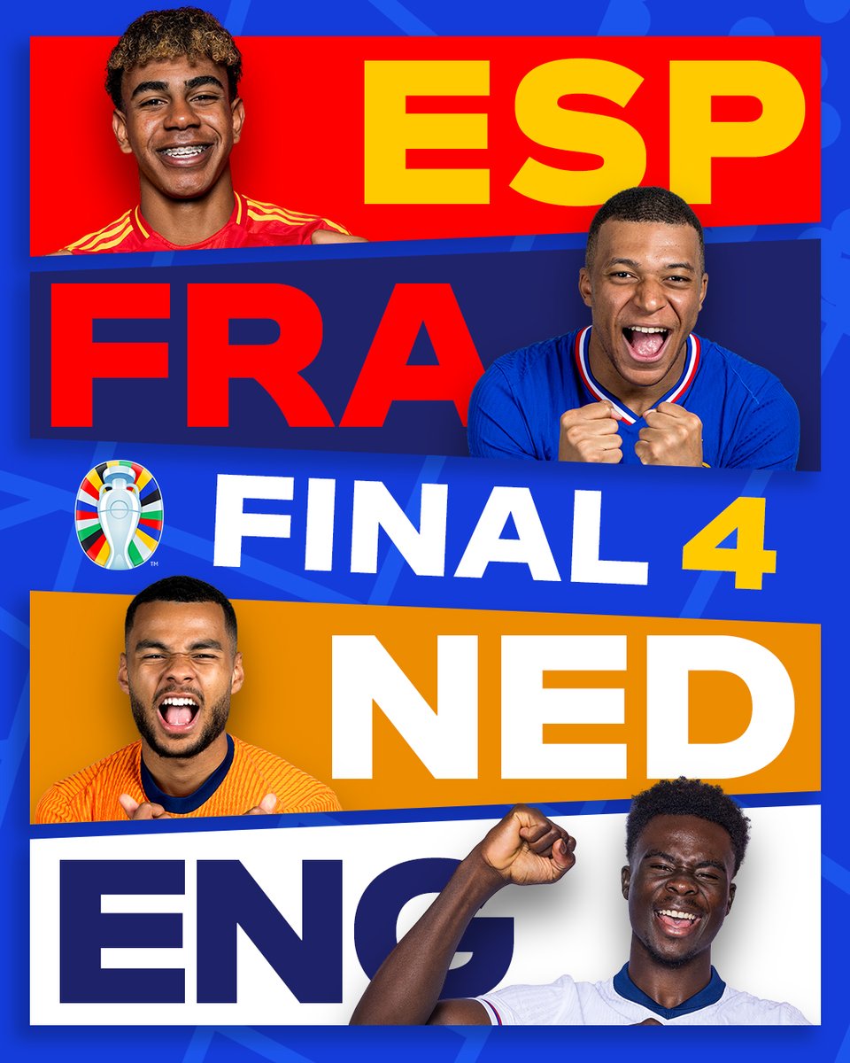 Spain 
France
England
Netherlands

Who are you putting your money on to win this #EURO2024 tournament?

Your answer will be read in #VuvuzelaMuNtabwe with <a href="/dennis_mayega/">Dennis Mayega</a> on <a href="/GalaxyFMUg/">100.2 Galaxy FM Zzina!</a> at 8:45am

#KagwirawoUpdates
#EURO2024
