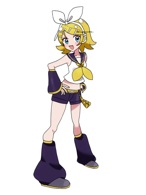 ピアプクロウですホー!今日もピアプロに投稿された作品を紹介していくホー☆Sugarもなかさんのリンちゃん!ビシッとポーズする姿がとってもキュートだホー(*'▽`*)【】 #piapro #鏡音リン 