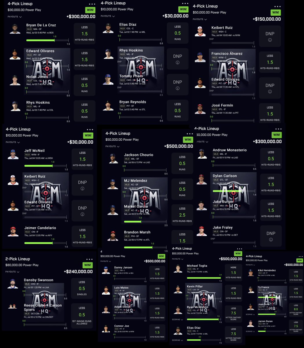 cdl_aim's tweet photo. PREMIUM CASHED ANOTHER MLB 10x NUKE FOR $400,000 FOR THE 8TH DAY IN A ROW😤💰🧿

Picking 5 followers to win $20,000 EACH who LIKE + RT this tweet, MUST BE FOLLOWING!

DAY 9 IS TOMORROW, DON’T MISS OUT👁️

👇🏼JOIN PREMIUM NOW
https://t.co/0mtnLYwtSz

#GamblingX #PrizePicksMLB https://t.co/iEkQu5LFoO